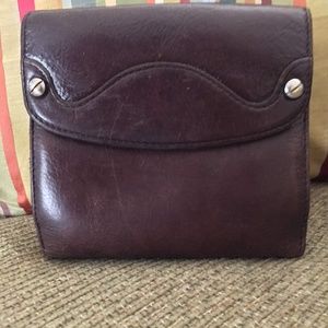 Cole Haan Brown Leather Bi-fold Wallet with Rivete